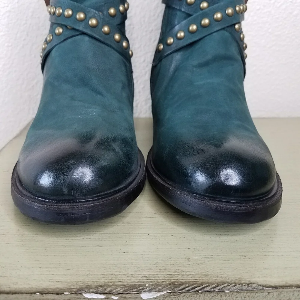 A.S.98 Salzburg Boots in Dark Teal - Picture 7 of 12